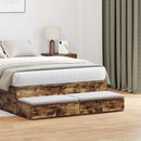 Sengeskuffer Røget eg 120 x 36,5 x 16,5 cm Konstrueret træ