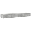 Sengeskuffer Beton Grå 140 x 36,5 x 16,5 cm Konstrueret træ