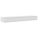 Sengeskuffer Hvid 150 x 36,5 x 16,5 cm Konstrueret træ