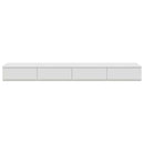 Sengeskuffer Hvid 150 x 36,5 x 16,5 cm Konstrueret træ