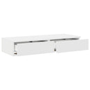 Sengeskuffer Hvid 75 x 36,5 x 16,5 cm Konstrueret træ