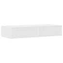 Sengeskuffer Hvid 75 x 36,5 x 16,5 cm Konstrueret træ