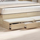 Sengeskuffer Sonoma eg 160 x 36,5 x 16,5 cm Konstrueret træ