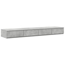 Sengeskuffer Beton Grå 135 x 36,5 x 16,5 cm Konstrueret træ