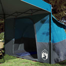 Camping Telt Sæt med tag 2 pcs Blå Taffeta og Stof