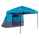 Camping Telt Sæt med tag 2 pcs Blå Taffeta og Stof
