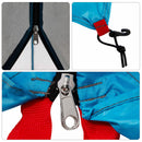 Camping Telt Sæt med tag 2 pcs Blå Taffeta og Stof