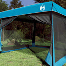 Camping Telt Sæt med tag 2 pcs Blå Taffeta og Stof