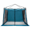 Camping Telt Sæt med tag 2 pcs Blå Taffeta og Stof