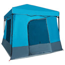 Camping Telt Sæt med tag 2 pcs Blå Taffeta og Stof