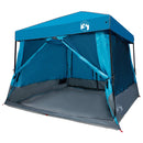 Camping Telt Sæt med tag 2 pcs Blå Taffeta og Stof