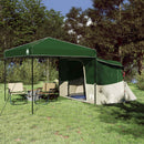 Camping Telt Sæt med tag 2 pcs Grøn Taffeta og Stof