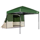 Camping Telt Sæt med tag 2 pcs Grøn Taffeta og Stof