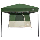 Camping Telt Sæt med tag 2 pcs Grøn Taffeta og Stof
