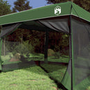 Camping Telt Sæt 2 stk. 6 personer Grøn Taffeta og Stof