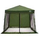 Camping Telt Sæt med tag 2 pcs Grøn Taffeta og Stof