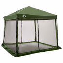 Camping Telt Sæt med tag 2 pcs Grøn Taffeta og Stof