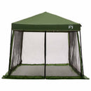 Camping Telt Sæt med tag 2 pcs Grøn Taffeta og Stof