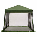 Camping Telt Sæt med tag 2 pcs Grøn Taffeta og Stof