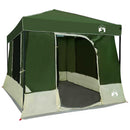 Camping Telt Sæt med tag 2 pcs Grøn Taffeta og Stof