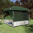 Camping Telt Sæt 2 stk. 5 personer Grøn Taffeta og Stof