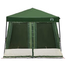 Camping Telt Sæt med tag 2 pcs Grøn Taffeta og Stof