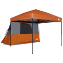 Camping Telt Sæt med tag 2 pcs Orange Taffeta og Stof