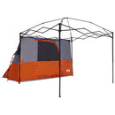 Camping Telt Sæt med tag 2 pcs Orange Taffeta og Stof