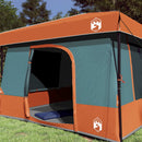 Camping Telt Sæt med tag 2 pcs Grå og orange Taffeta og Stof
