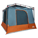 Camping Telt Sæt med tag 2 pcs Grå og orange Taffeta og Stof