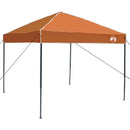 Camping Telt Sæt med tag 2 pcs Grå og orange Taffeta og Stof