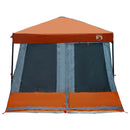Camping Telt Sæt med tag 2 pcs Grå og orange Taffeta og Stof