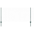 Indlejret hegnspost 22 pcs Grøn 140 cm Pulverlakeret stål