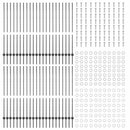 Indlejret hegnspost 44 pcs Grå 180 cm Pulverlakeret stål