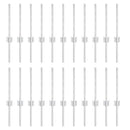 Indlejret hegnspost 22 pcs Sølv 80 cm Pulverlakeret stål