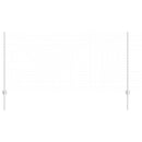 Indlejret hegnspost 22 pcs Sølv 160 cm Pulverlakeret stål