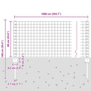 Svejset Trådhegn 10 x 0,6 m (B x H) PVC-belagt stål Grøn Mesh