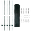 Svejset Trådhegn 10 x 1,2 m (B x H) PVC-belagt stål Grøn Mesh