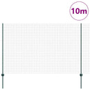 Svejset Trådhegn 10 x 1,5 m (B x H) PVC-belagt stål Grøn Mesh