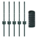 Svejset Trådhegn 10 x 0,4 m (B x H) PVC-belagt stål Grøn Mesh