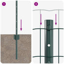 Svejset Trådhegn 10 x 0,4 m (B x H) PVC-belagt stål Grøn Mesh