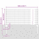Svejset Trådhegn 10 x 0,6 m (B x H) PVC-belagt stål Grøn Mesh