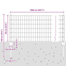 Svejset Trådhegn 10 x 0,6 m (B x H) PVC-belagt stål Grøn Mesh