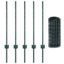 Svejset Trådhegn 10 x 0,8 m (B x H) PVC-belagt stål Grøn Mesh