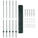 Svejset Trådhegn 10 x 1,4 m (B x H) PVC-belagt stål Grøn Mesh