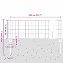 Svejset Trådhegn 10 x 0,4 m (B x H) PVC-belagt stål Grøn Mesh
