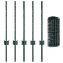Svejset Trådhegn 10 x 0,6 m (B x H) PVC-belagt stål Grøn Mesh