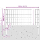 Svejset Trådhegn 10 x 0,6 m (B x H) PVC-belagt stål Grøn Mesh
