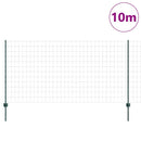 Svejset Trådhegn 10 x 1,2 m (B x H) PVC-belagt stål Grøn Mesh