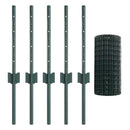 Svejset Trådhegn 10 x 0,4 m (B x H) PVC-belagt stål Grøn Mesh